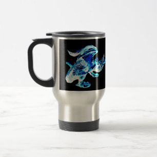 Frozen Realm Dragon Fantasy Mythical Artwork Travel Mug