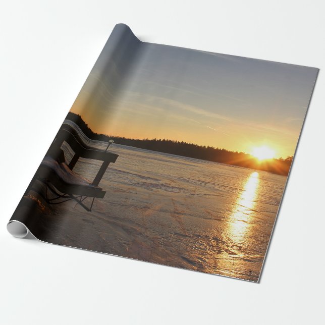 Frozen Reflection Wrapping Paper (Unrolled)