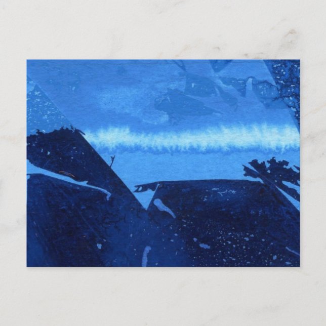 "Frozen Ridge #2" Abstract Design Postcard (Front)