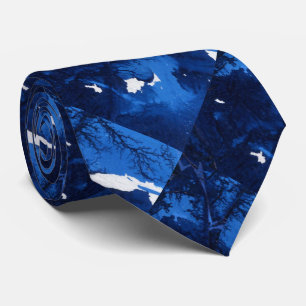 "Frozen Ridge" Abstract Design Tie