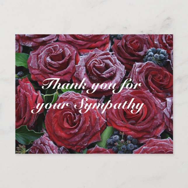 Frozen Roses Postcard (Front)