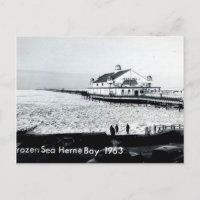 Frozen Sea at Herne Bay - Kent -1963