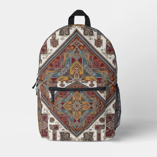 Frozen Shard Printed Backpack (Front)