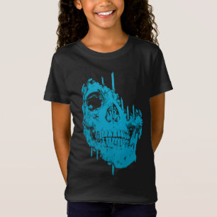 Frozen Skull: Eerie Blue Decay T-Shirt