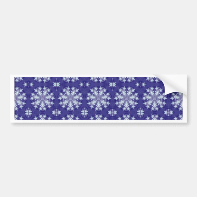 Frozen Snow Flakes Bumper Sticker (Front)
