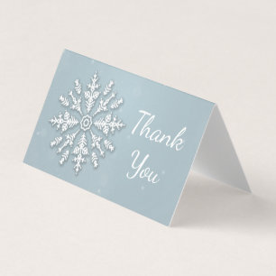 Frozen snowflake winter Christmas Thank You