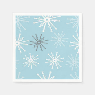 Frozen Snowflakes cocktail napkins