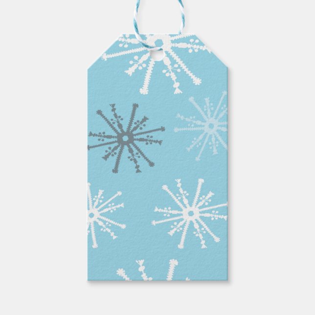 Frozen Snowflakes gift tags (Front)