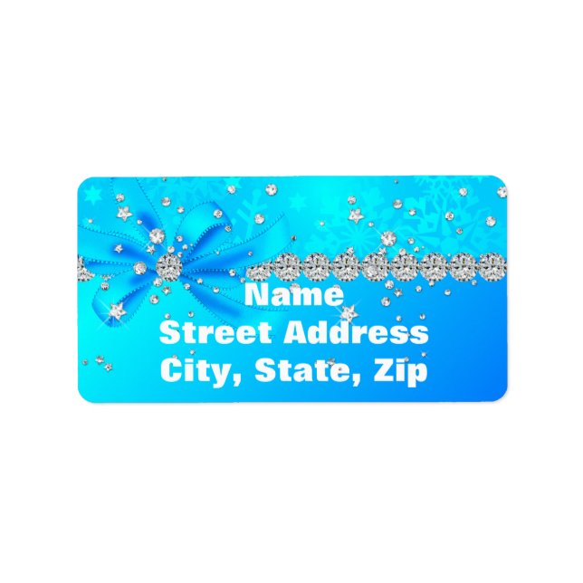 Frozen Snowflakes Label (Front)