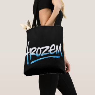 Frozen Text T-Shirt Tote Bag