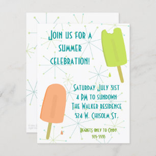 Frozen Treats Invitation