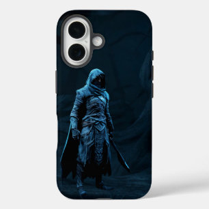 Frozen Vigil – Blue Blade Shadow Warrior iPhone 16 Case
