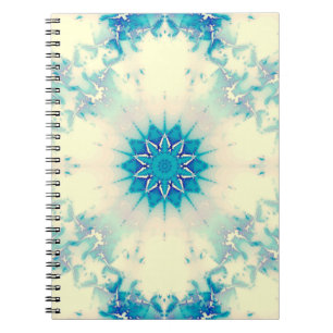 Frozen Water Frosty Blue Winter Snowflake Notebook