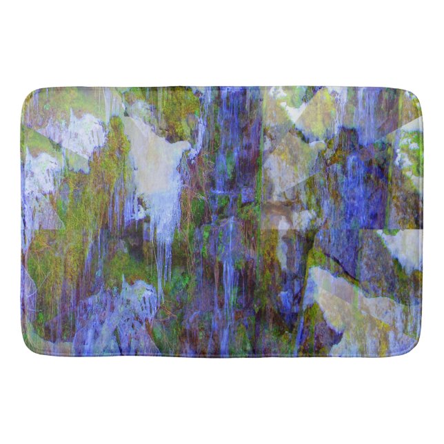Frozen waterfall... bath mat (Front)