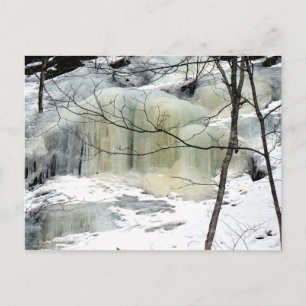 Frozen Waterfall, yellow Postcard