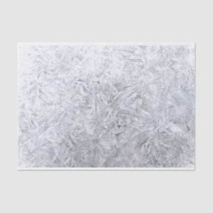 Frozen White And Light Grey Background Tissue Paper