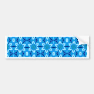 Frozen White Flowers Bumper Sticker
