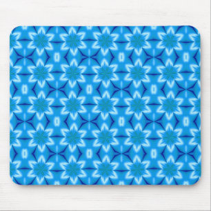 Frozen White Flowers Mouse Mat