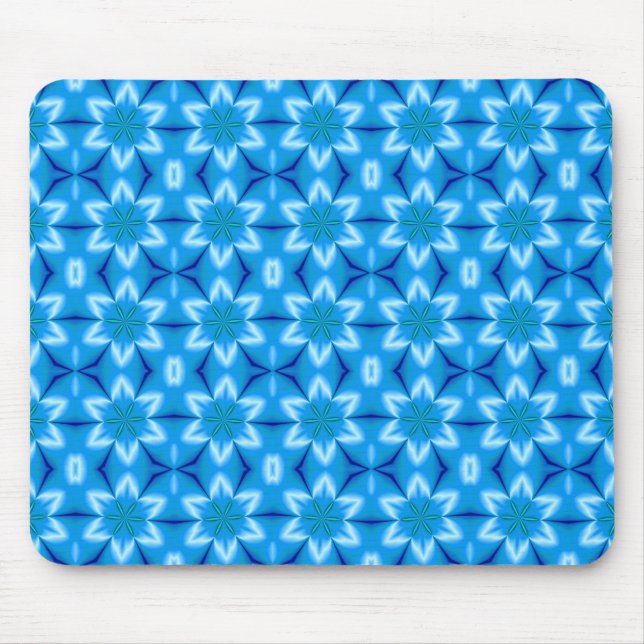 Frozen White Flowers Mouse Mat (Front)