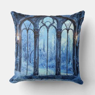 Frozen Winter Landscape Home Decor Cushion
