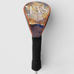 Frozen Yellow Maple Leaf Autumn Nature Golf Head Cover