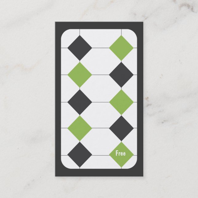 Frozen Yogurt Customer Loyalty Business Card (Front)