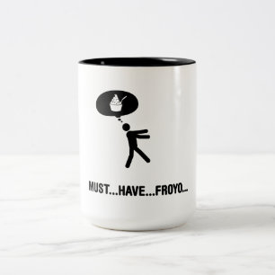 Frozen yogurt lover Two-Tone coffee mug