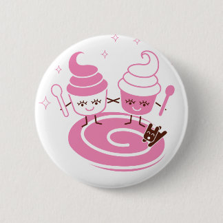 Frozen Yogurt Sisters Button