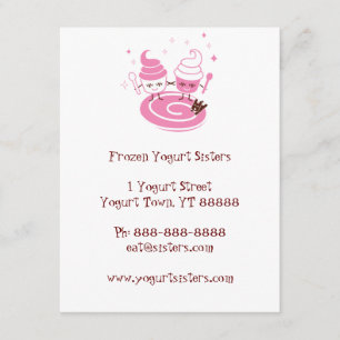 Frozen Yogurt Sisters Invitation
