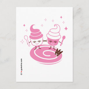 Frozen Yogurt Sisters Postcard