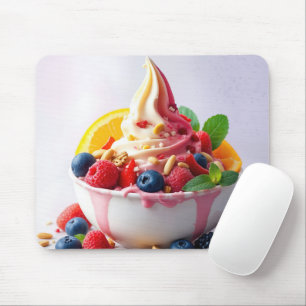 Frozen Yogurt With Fruit and Nuts Mouse Mat