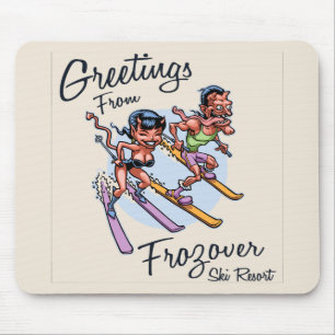 Frozover Ski Resort Mouse Mat