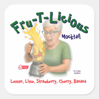 Fru-T-Licious, Square Sticker