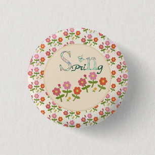 Frühling Runder 3 Cm Round Badge
