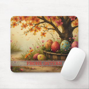 Frühlingsblütenzauber mit Ostereierpracht Mouse Mat