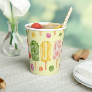 Fruir Popcicles Paper Cups