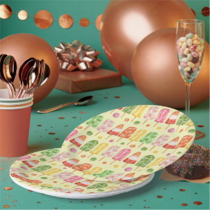 Fruir Popcicles Paper Plate