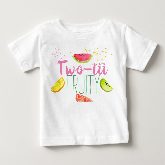 Fruit 2nd birthday two tii fruity shirt (Front)