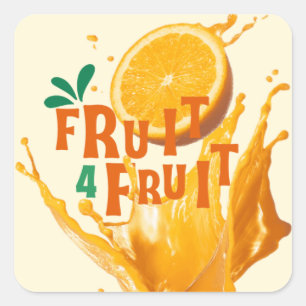 Fruit 4 Fruit Square Sticker