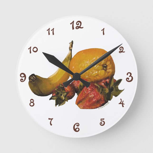 Fruit Acrylic Wall Clock (Front)