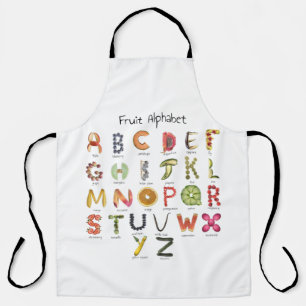 Fruit Alphabet   Fruit ABC   Colourful kids apron