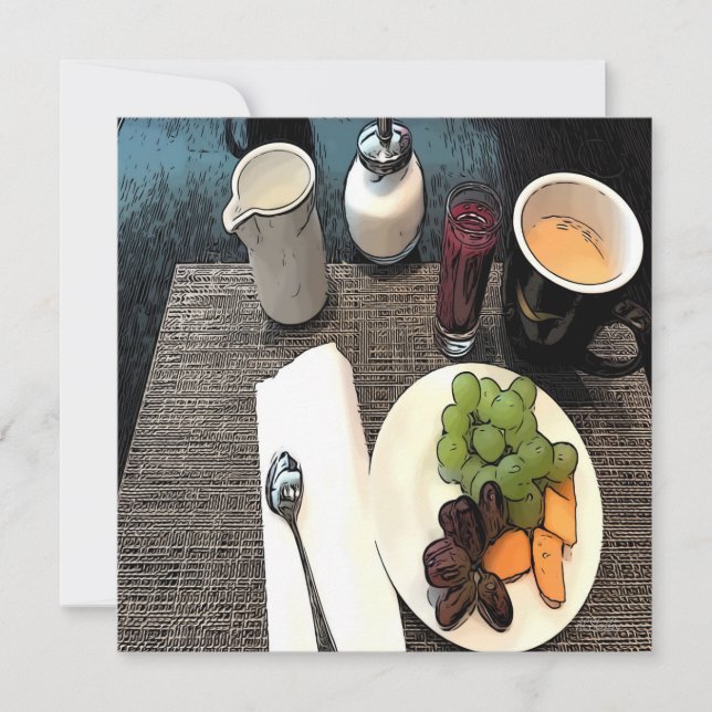 Fruit and Coffee Card (Front)