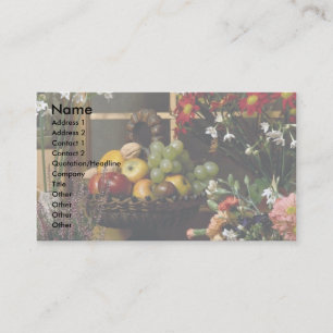 Fruit and flower arrangements business card