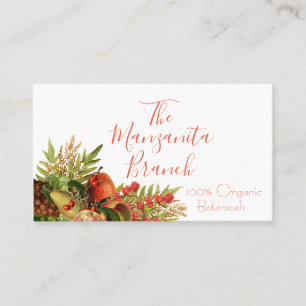 Fruit and Flower Bouquet Business Card