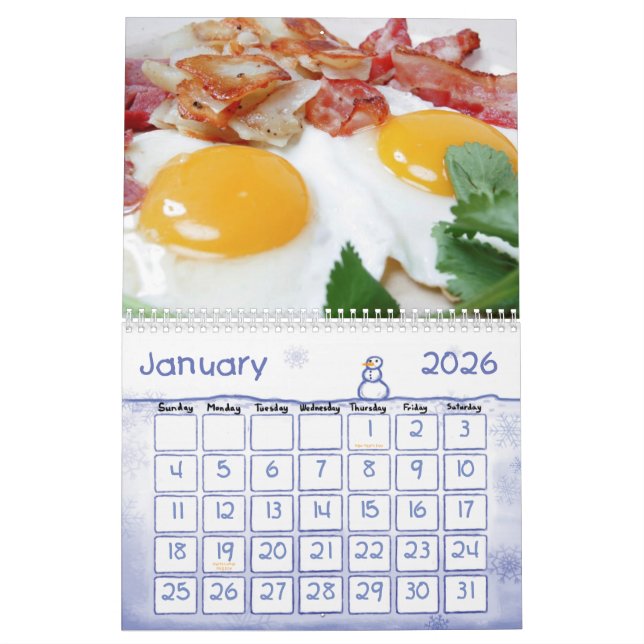 Fruit and Food Calender 11 Calendar (Jan 2026)