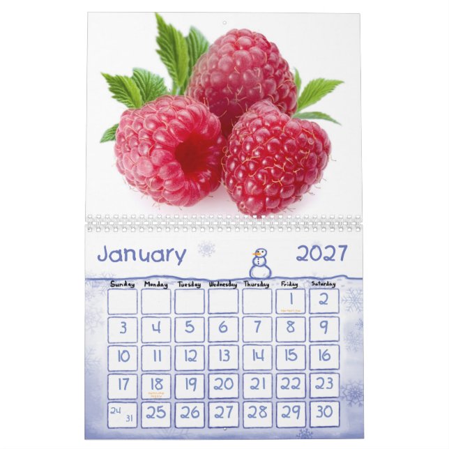 Fruit and Food Calender 23 Calendar (Jan 2027)