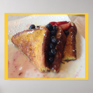 Fruit and French Toast Poster