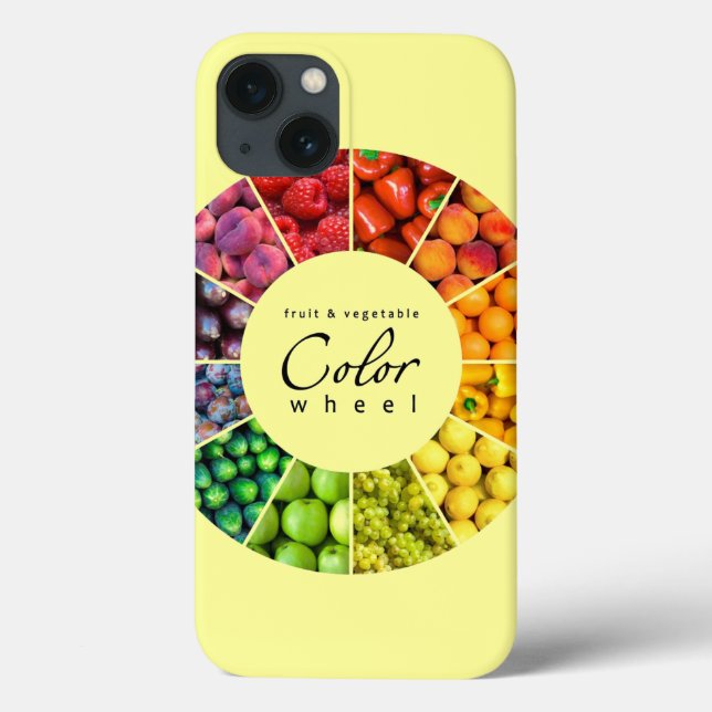 Fruit and vegetable colour wheel (12 colours) Case-Mate iPhone case (Back)