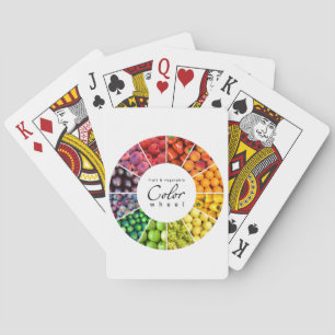 Fruit and vegetable colour wheel (12 colours) playing cards