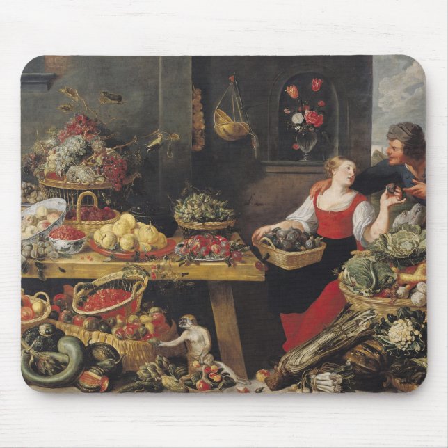 Fruit and Vegetable Market Mouse Mat (Front)